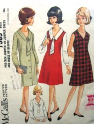 7389 64 SLVLSS FLARE DRESS,JUMPER,BUTTON DRESS,BLOUSE PATTERN 10